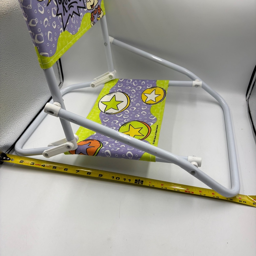 Rugrats Sand Chair Kids Purple Green Vintage 1997 Nickelodeon Folding NOS tags - Picture 12 of 12